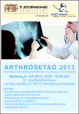 Arthrosetag 2013 am Samstag, 6. Juli 2013 um 10:00 Uhr