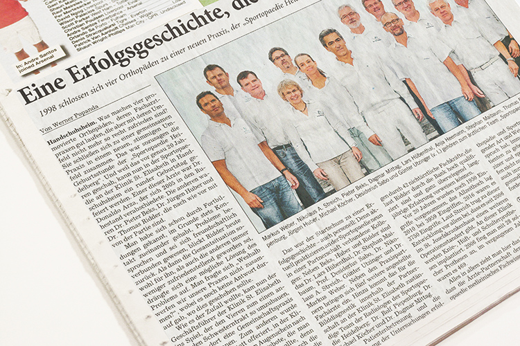 20 Jahre SPORTOPAEDIE Heidelberg – eine Erfolgsgeschichte