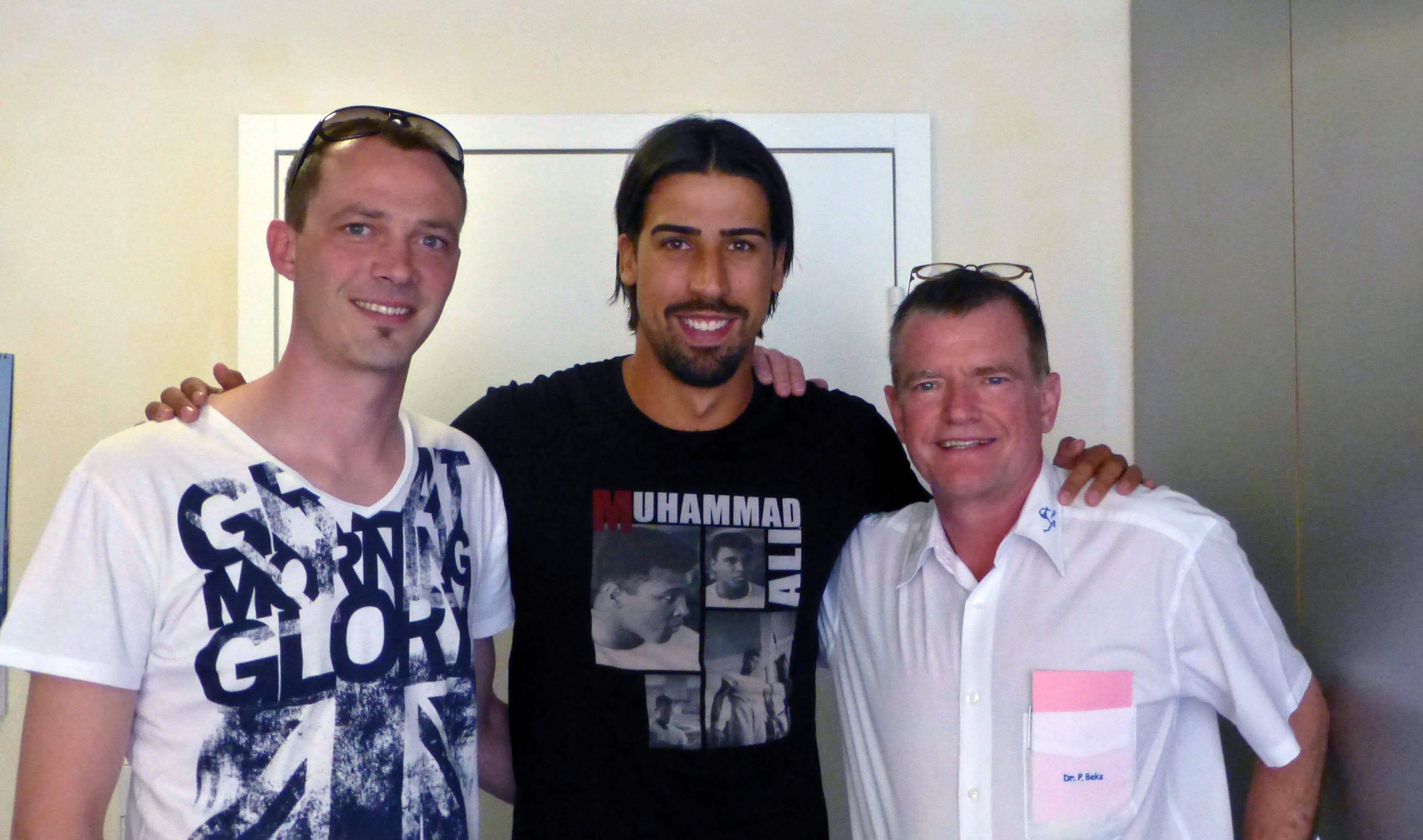 Fußball-Star Khedira zum Medizincheck in Heidelberg