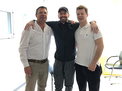 US-Guard Bryan Smithson zu Besuch bei Dr. Markus Weber