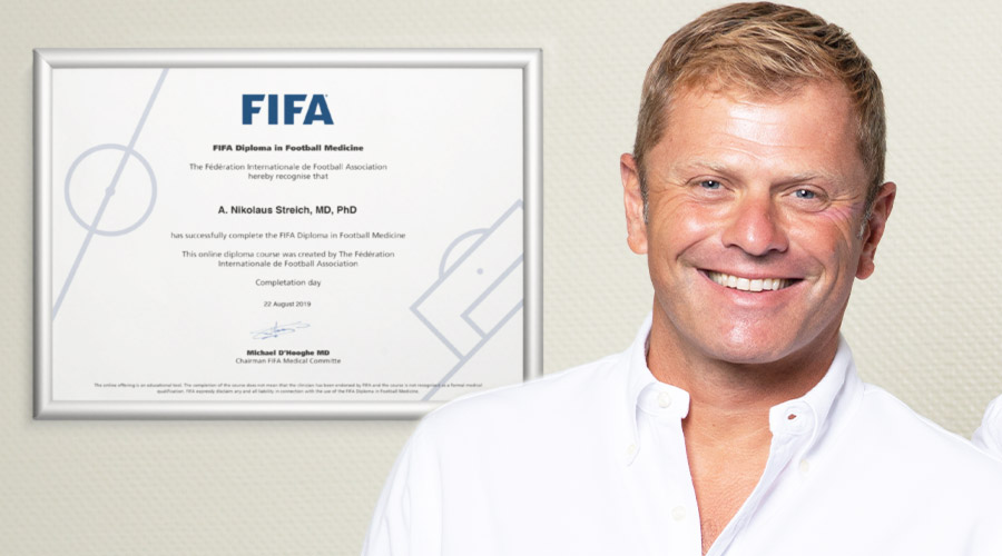 Neue Auszeichnung: PD Dr. med. Nikolaus Streich “FIFA Diploma in Football Medicine”