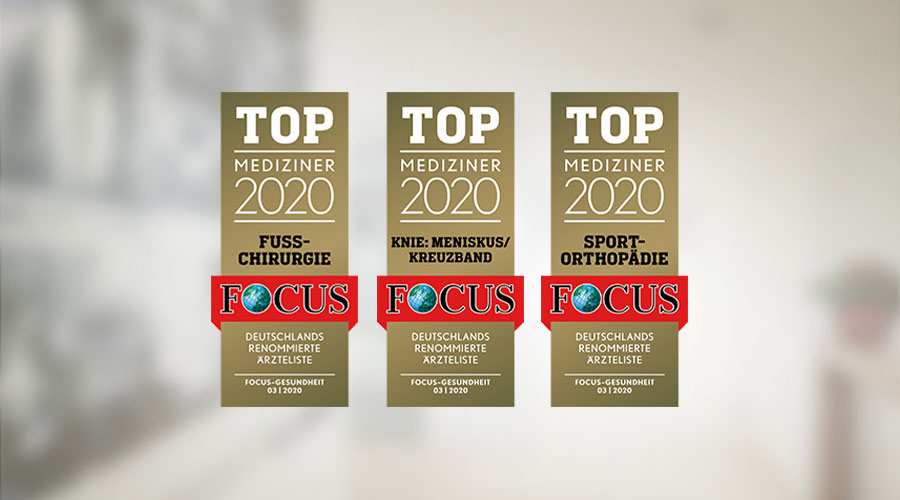 Erneut als Top-Mediziner ausgezeichnet! FOCUS-Siegel 2020