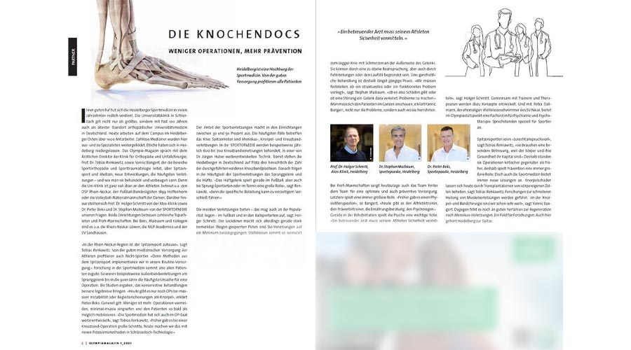 Weniger OPs, mehr Prävention – wie Patienten vom Spitzensport profitieren
