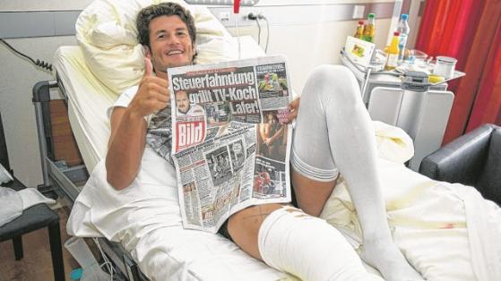 Nelson Valdez wurde von Dr. Huber am Knie operiert